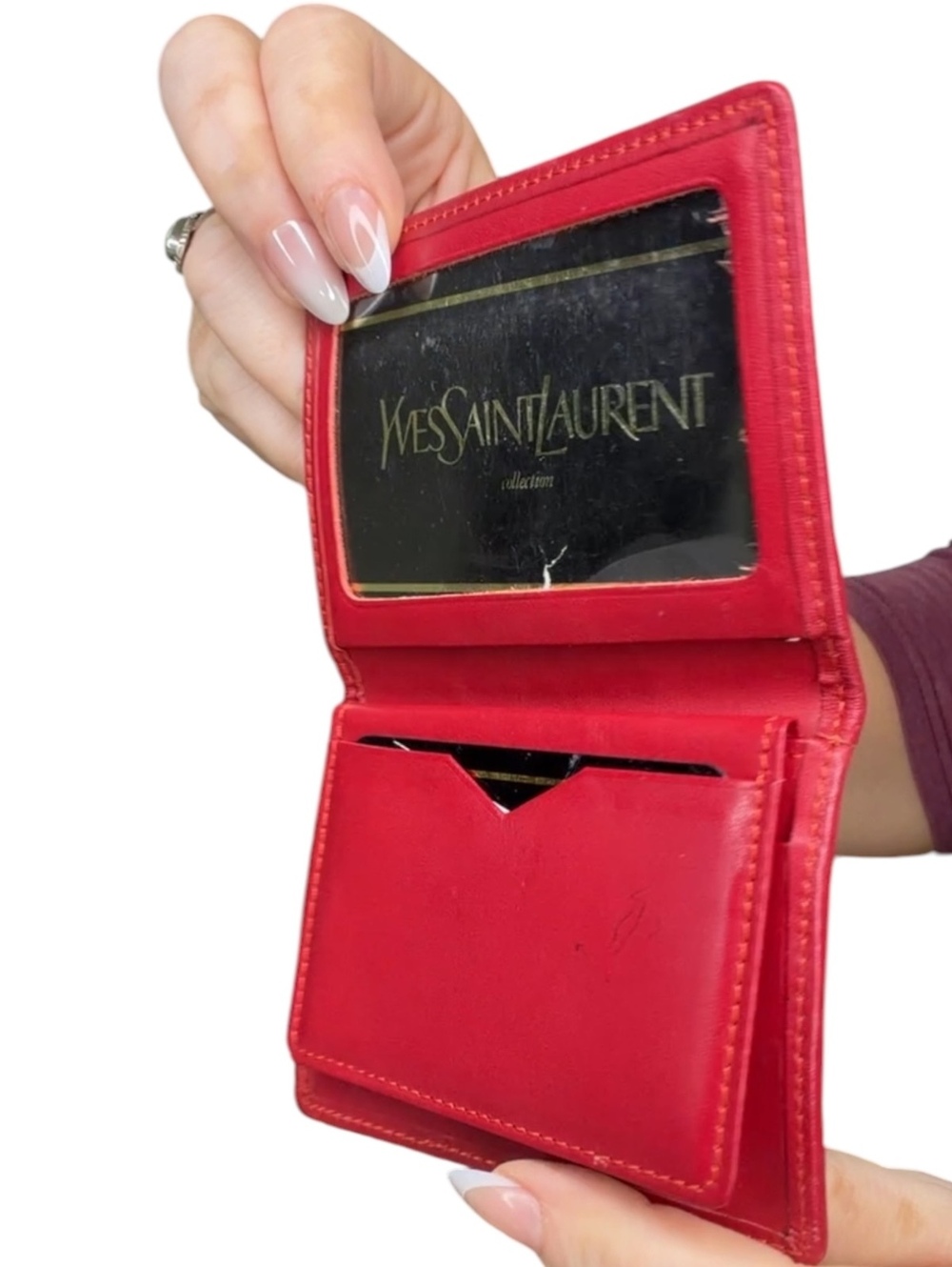 Yves Saint Laurent Vintage Color Block Leather Wallet - Picture 6 of 10